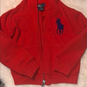 Polo by Ralph Lauren sweat jacket.